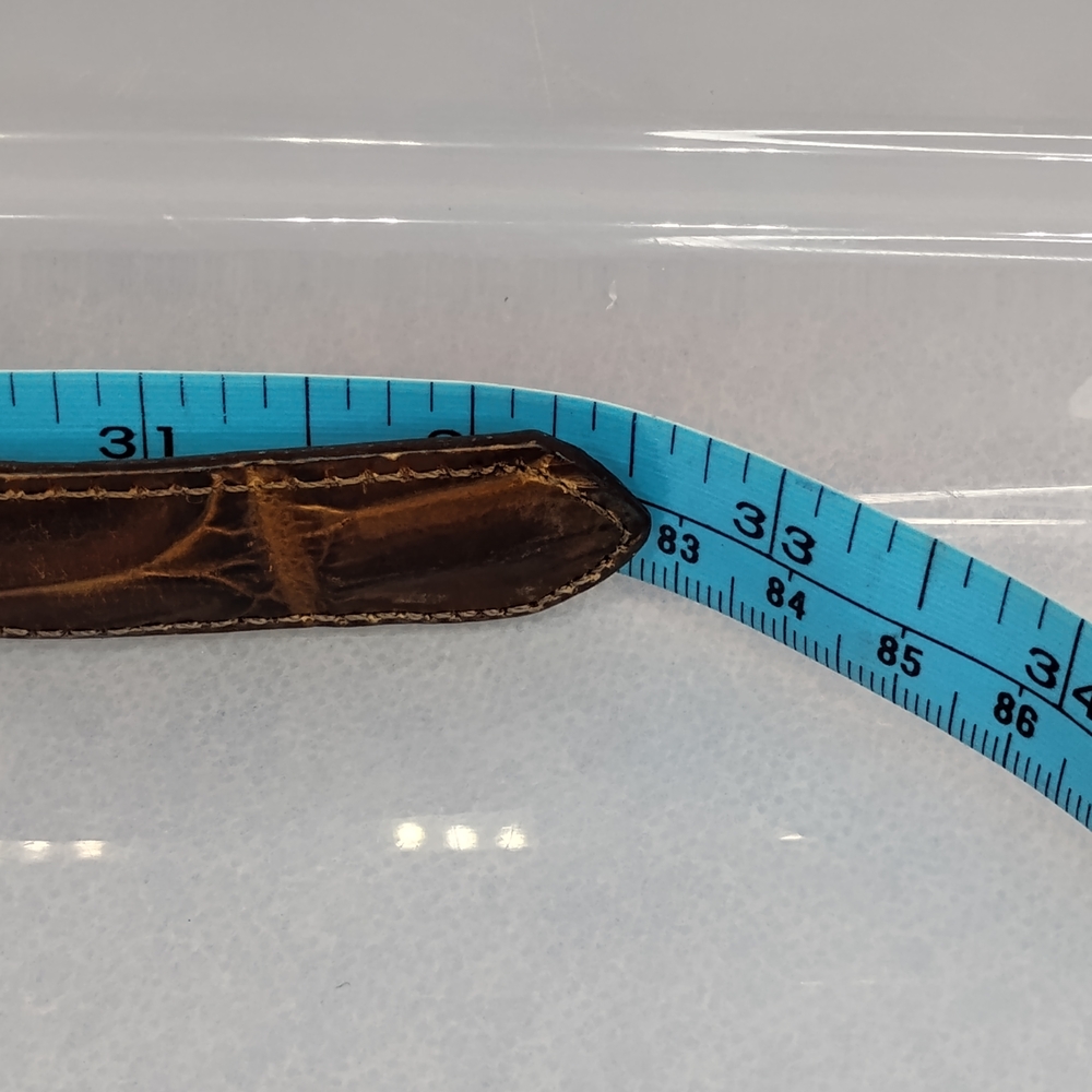Brighton Brown and Tan Leather Belt - Picture 10 of 12